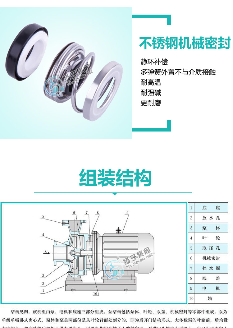 ISW(IHW)型臥式管道離心泵說(shuō)明