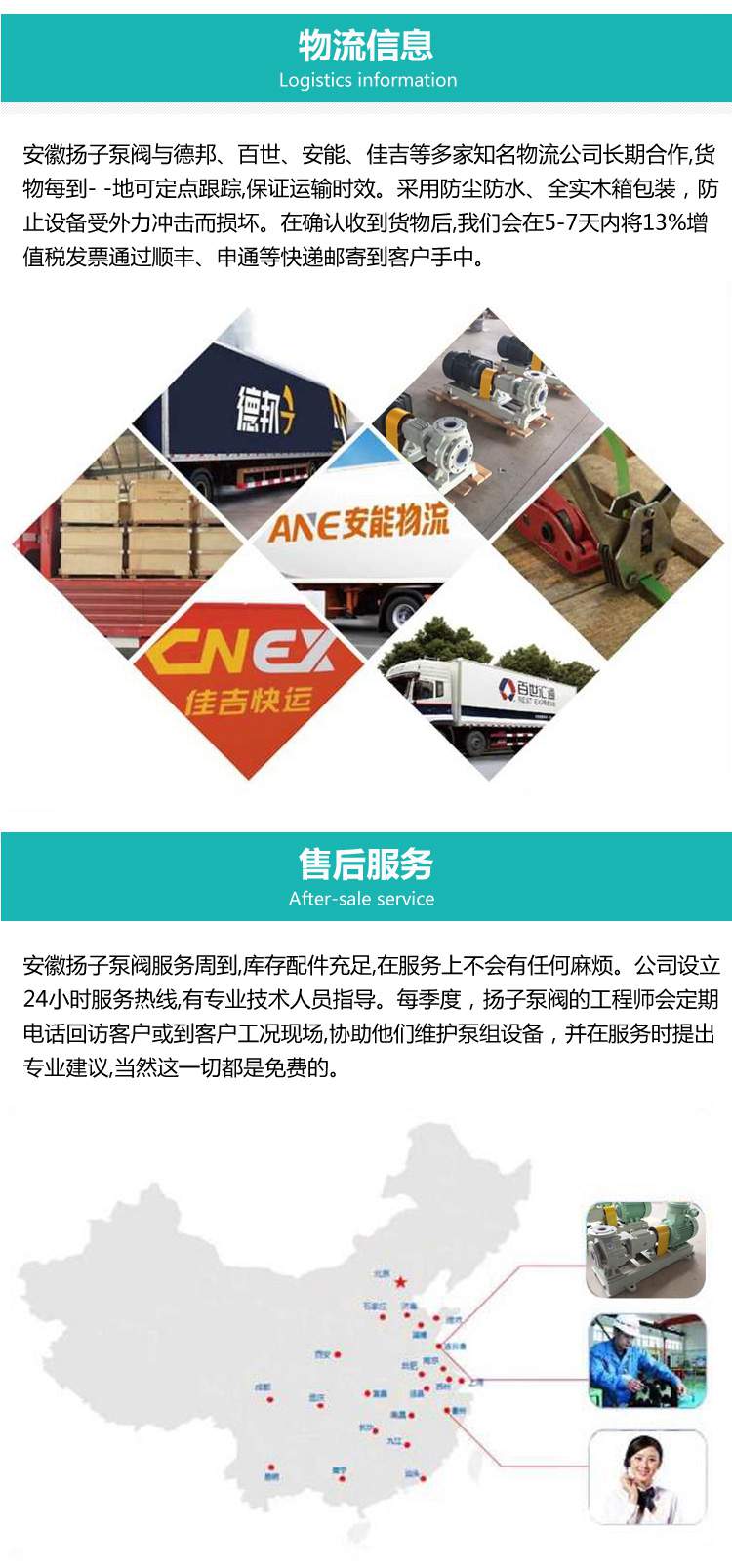 揚子泵閥服務(wù)說明